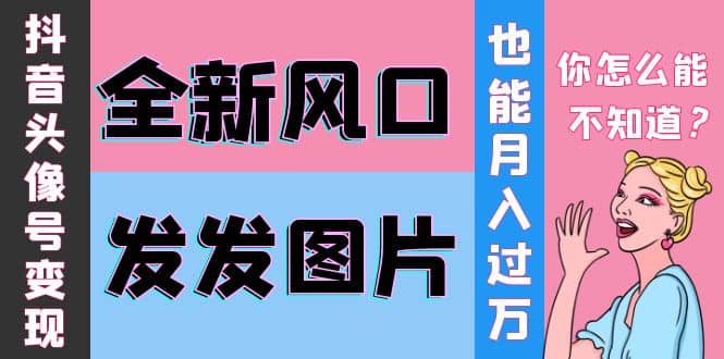 抖音头像号变现0基础教程即刻搞钱-网创项目资源站-副业项目-创业项目-搞钱项目即刻搞钱