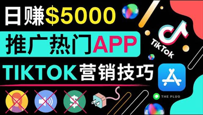 无需露脸，无需录音，无需投资，TIKTOK上传短视频，最高日入5000美元即刻搞钱-网创项目资源站-副业项目-创业项目-搞钱项目即刻搞钱