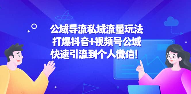 公域导流私域流量玩法：打爆抖音+视频号公域即刻搞钱-网创项目资源站-副业项目-创业项目-搞钱项目即刻搞钱