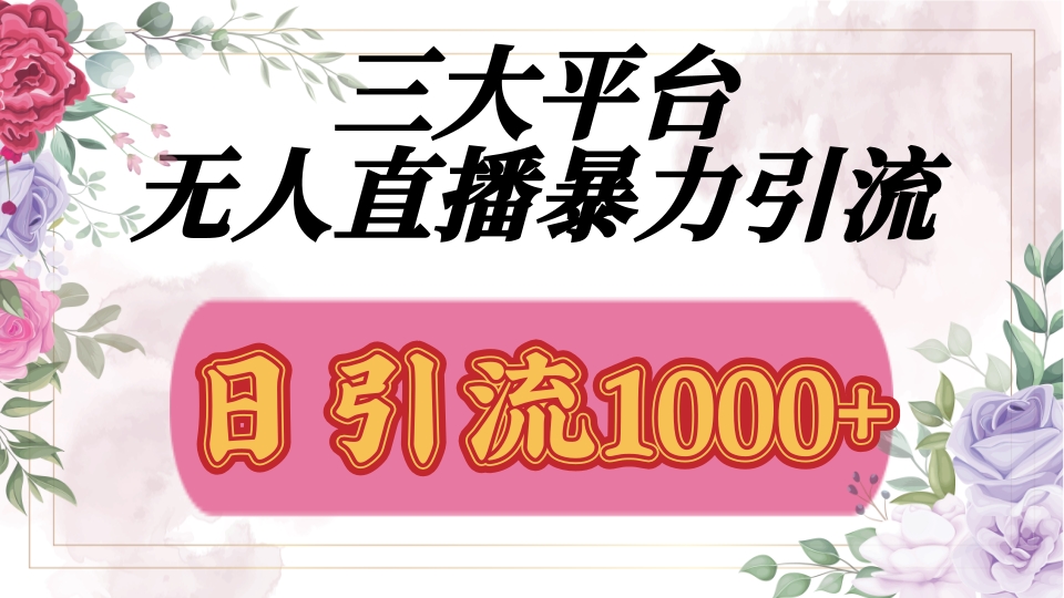 抖音，快手，视频号全平台通用，无人直播引流法，利用图片,模板,整套话术挂机全天支持矩阵操作，无限设备多开，超暴力引流，1000+高质量精准创业粉即刻搞钱-网创项目资源站-副业项目-创业项目-搞钱项目即刻搞钱