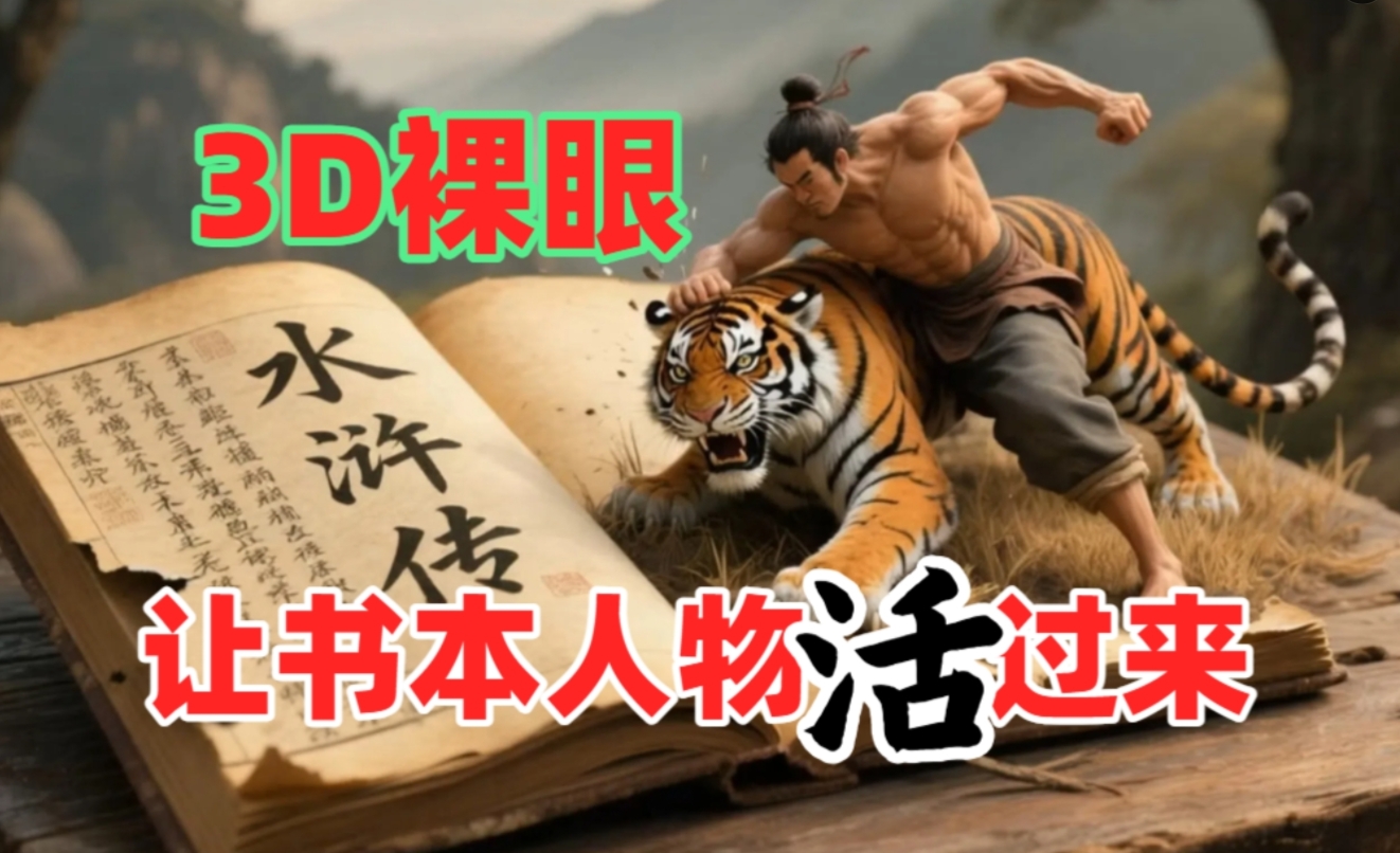 书本人物裸眼3D视频，一条视频收益过千，保姆级教程即刻搞钱-网创项目资源站-副业项目-创业项目-搞钱项目即刻搞钱