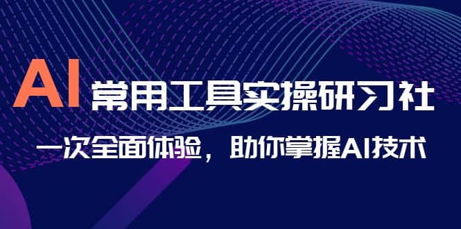 AI-常用工具实操研习社，一次全面体验，助你掌握AI技术即刻搞钱-网创项目资源站-副业项目-创业项目-搞钱项目即刻搞钱