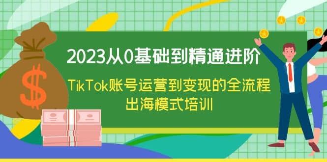 2023从0基础到精通进阶，TikTok账号运营到变现的全流程出海模式培训即刻搞钱-网创项目资源站-副业项目-创业项目-搞钱项目即刻搞钱