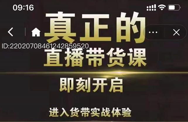 李扭扭超硬核的直播带货课，零粉丝快速引爆抖音直播带货即刻搞钱-网创项目资源站-副业项目-创业项目-搞钱项目即刻搞钱