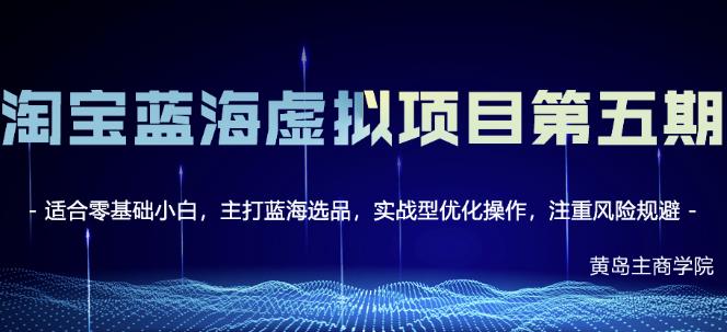 淘宝虚拟无货源3.0+4.0+5.0，适合零基础小白，主打蓝海选品，实战型优化操作即刻搞钱-网创项目资源站-副业项目-创业项目-搞钱项目即刻搞钱