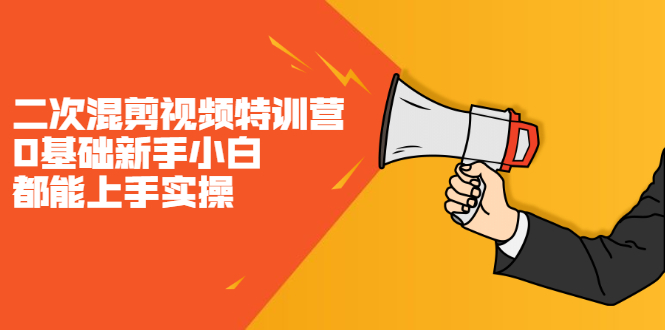 二次混剪视频特训营，0基础新手小白都能上手实操，两天开干即刻搞钱-网创项目资源站-副业项目-创业项目-搞钱项目即刻搞钱