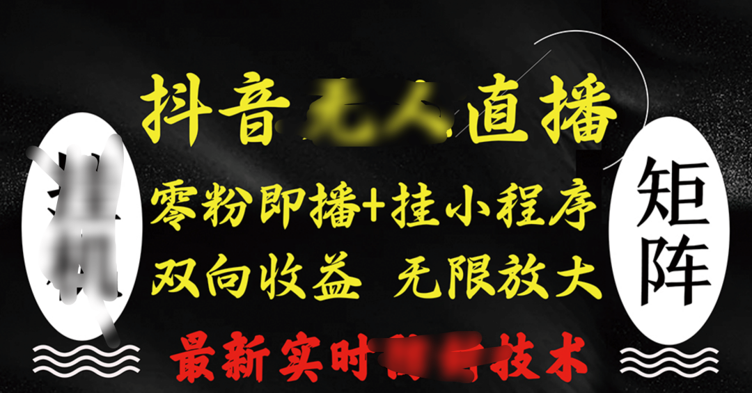 抖音无人直播最新独家玩法，小雪花+撸音浪双向收益，可矩阵放大即刻搞钱-网创项目资源站-副业项目-创业项目-搞钱项目即刻搞钱