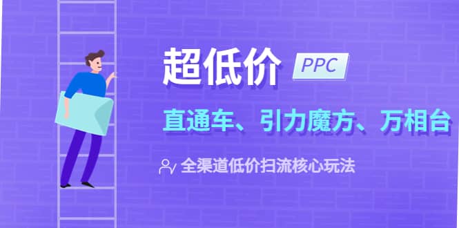 2023超低价·ppc—“直通车、引力魔方、万相台”全渠道·低价扫流核心玩法即刻搞钱-网创项目资源站-副业项目-创业项目-搞钱项目即刻搞钱