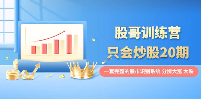 股哥训练营·只会炒股20期：一套完整的股市识别系统，分辨大涨、大跌即刻搞钱-网创项目资源站-副业项目-创业项目-搞钱项目即刻搞钱