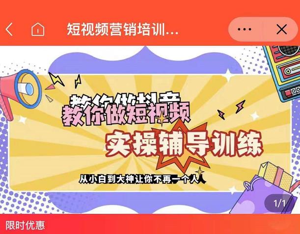 蕊总很忙·短视频营销培训实操课教你快速入门，教你做抖音短视频即刻搞钱-网创项目资源站-副业项目-创业项目-搞钱项目即刻搞钱