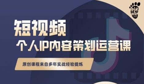 抖音短视频个人ip内容策划实操课，真正做到普通人也能实行落地即刻搞钱-网创项目资源站-副业项目-创业项目-搞钱项目即刻搞钱