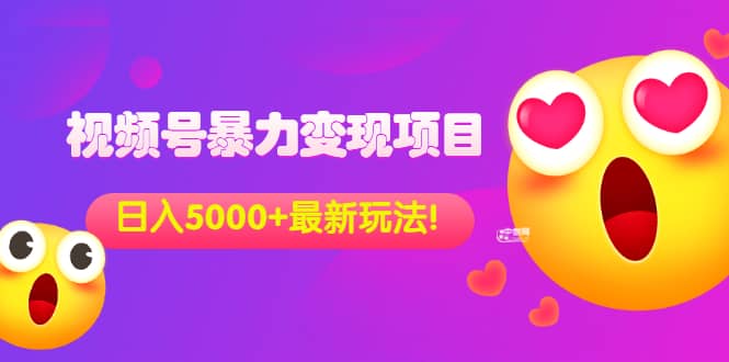 外面收费699的视频号暴力变现项目，日入5000+，简单易操作当天见效果即刻搞钱-网创项目资源站-副业项目-创业项目-搞钱项目即刻搞钱