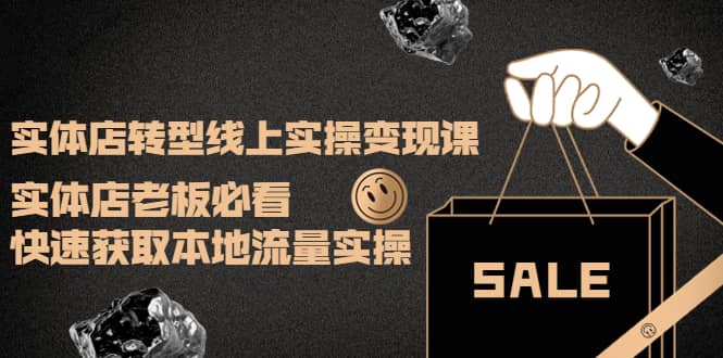 实体店转型线上实操变现课：实体店老板必看，快速获取本地流量实操即刻搞钱-网创项目资源站-副业项目-创业项目-搞钱项目即刻搞钱
