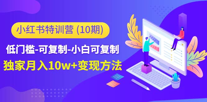 小红书特训营（第10期）低门槛-可复制-小白可复制即刻搞钱-网创项目资源站-副业项目-创业项目-搞钱项目即刻搞钱