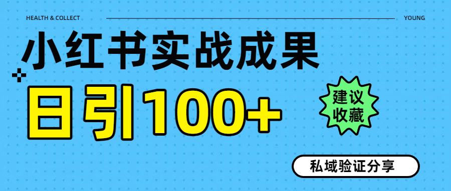 实战成果！小红书图文引流日引100+私域流量经验分享即刻搞钱-网创项目资源站-副业项目-创业项目-搞钱项目即刻搞钱