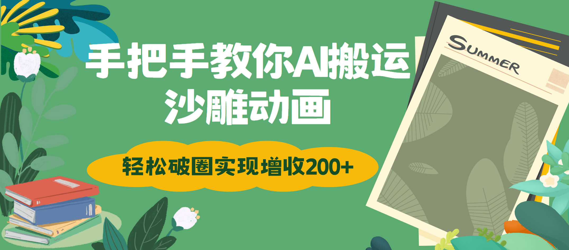 手把手教你用AI搬运沙雕动画轻松破圈实现增收200+即刻搞钱-网创项目资源站-副业项目-创业项目-搞钱项目即刻搞钱