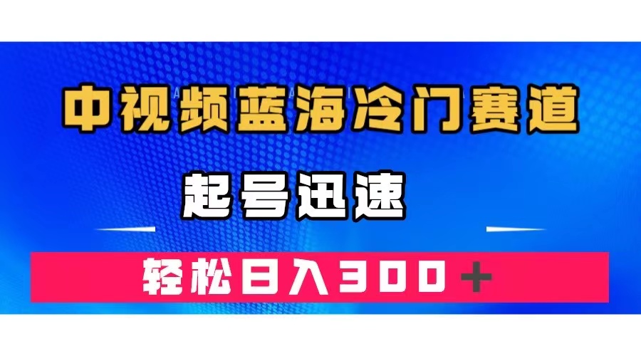 中视频蓝海冷门赛道，韩国视频奇闻解说，起号迅速，日入300＋即刻搞钱-网创项目资源站-副业项目-创业项目-搞钱项目即刻搞钱