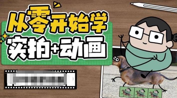 从零开始学实拍加动画，实拍加动画创意教程（49节视频课）即刻搞钱-网创项目资源站-副业项目-创业项目-搞钱项目即刻搞钱