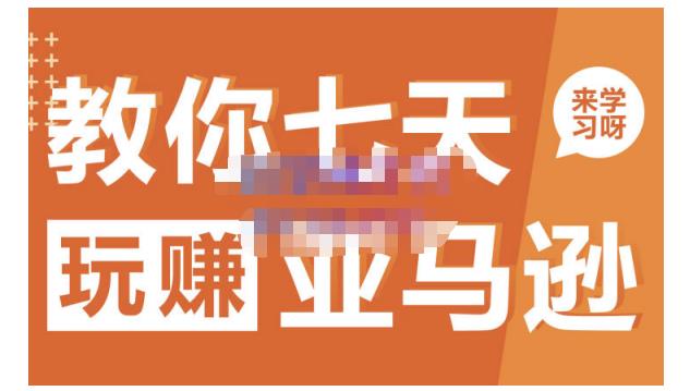 晟尧跨境·教你七天玩赚亚马逊，教你轻松玩赚亚马逊，适合小白学习即刻搞钱-网创项目资源站-副业项目-创业项目-搞钱项目即刻搞钱