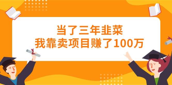 当了三年韭菜我靠卖项目赚了100万即刻搞钱-网创项目资源站-副业项目-创业项目-搞钱项目即刻搞钱