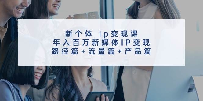 新个体 ip变现课，年入百万新媒体IP变现，路径篇+流量篇+产品篇即刻搞钱-网创项目资源站-副业项目-创业项目-搞钱项目即刻搞钱