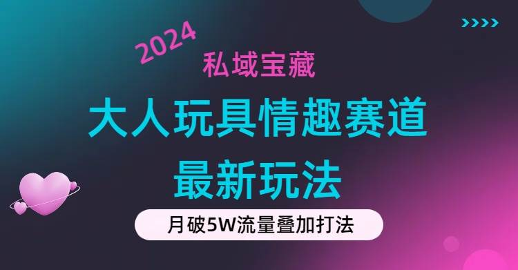 私域宝藏：大人玩具情趣赛道合规新玩法，零投入，私域超高流量成单率高即刻搞钱-网创项目资源站-副业项目-创业项目-搞钱项目即刻搞钱