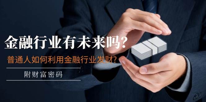 某付费文章：金融行业有未来吗？普通人如何利用金融行业发财?(附财富密码)即刻搞钱-网创项目资源站-副业项目-创业项目-搞钱项目即刻搞钱